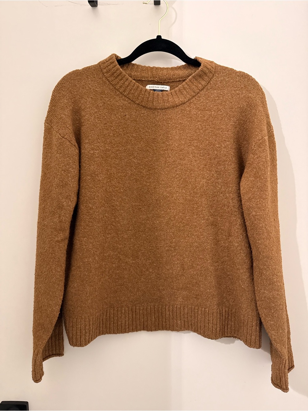 American Eagle Outfitters Camel Crewneck Sweater